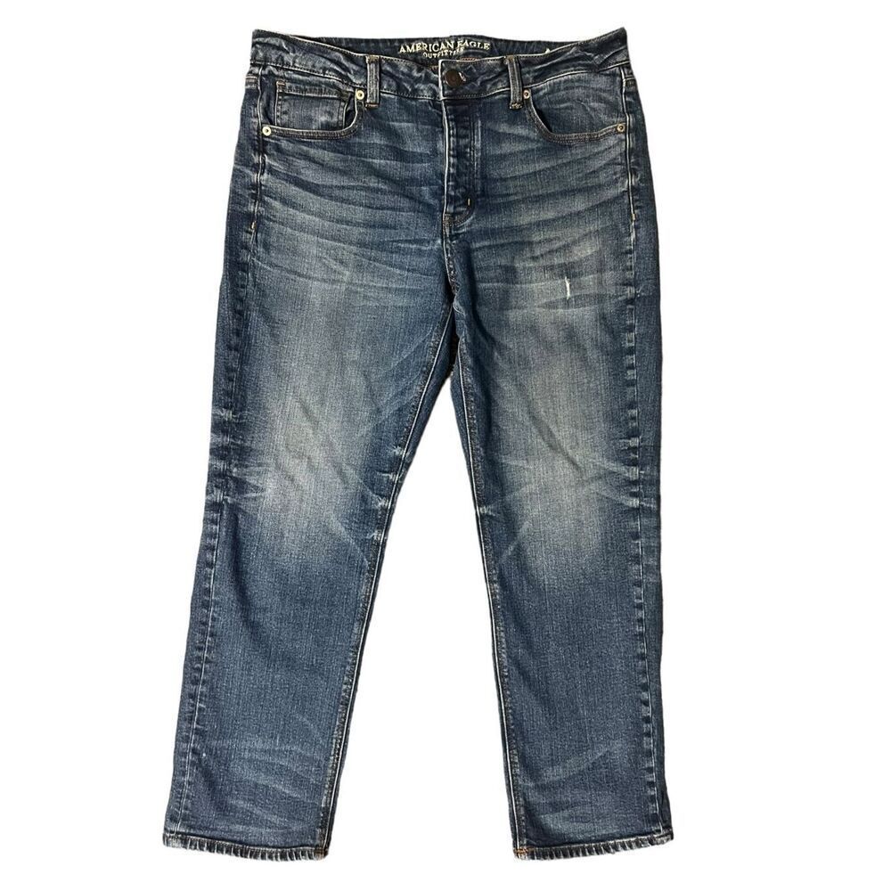 American Eagle Tomgirl Button Fly Straight Leg Jeans Women’s 14